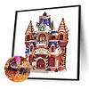 Diamond Painting-DIY Crystal Rhinestone Xmas Cottage（40x40cm）