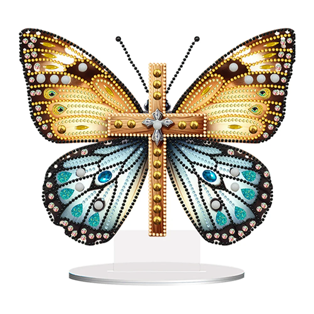 DIY Butterfly Special Shape Acrylic Desktop Diamond Art Kit Craft Decor