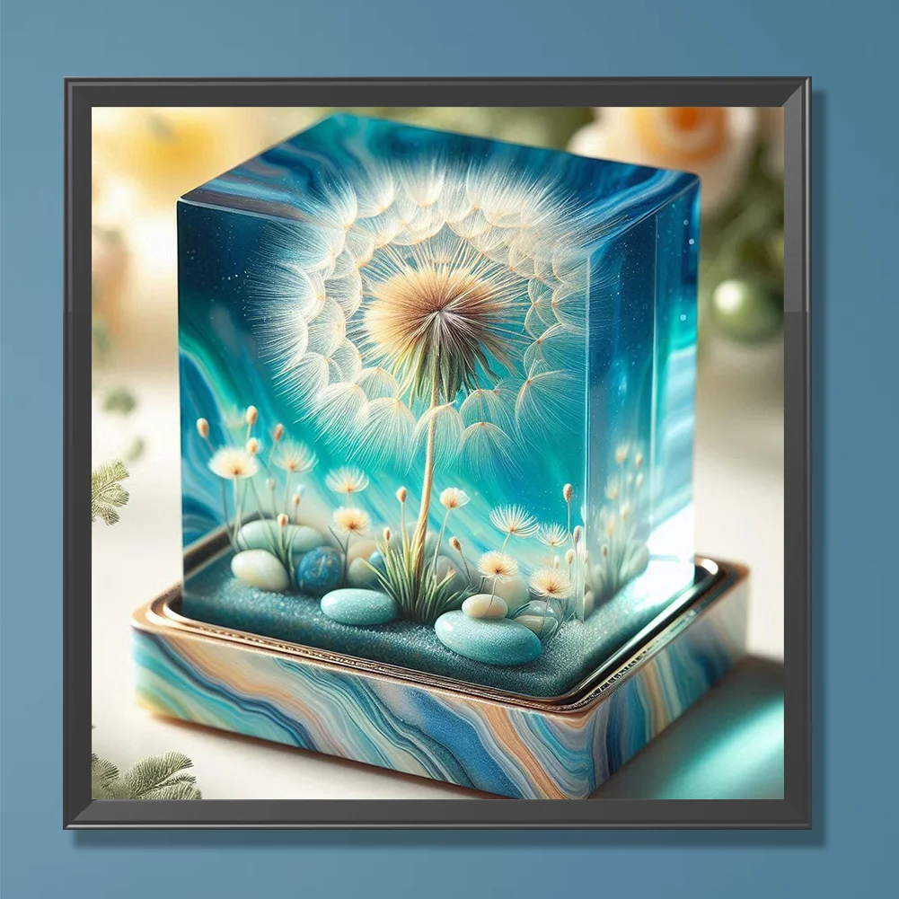 Diamond Painting - Full Round Drill - Dandelion Cube(Canvas|30*30cm)