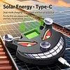 Demon Eye LED Car Window Warning Light Solar Panel Breathing Lamp