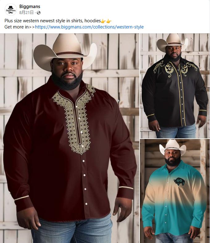 social media in big men's fashion