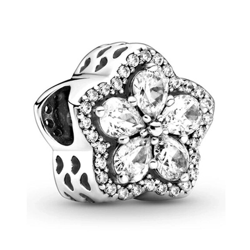 1 PC/Package Metal Rhinestones Plating Inlay Polished Pendant Beads