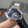 Jaeger-LeCoultre Master Ultra Thin Moon 1368480 Blue Dial on Black Leather Strap Super Clone
