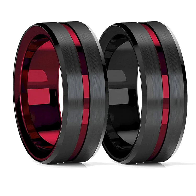 'Love in Red' Rings