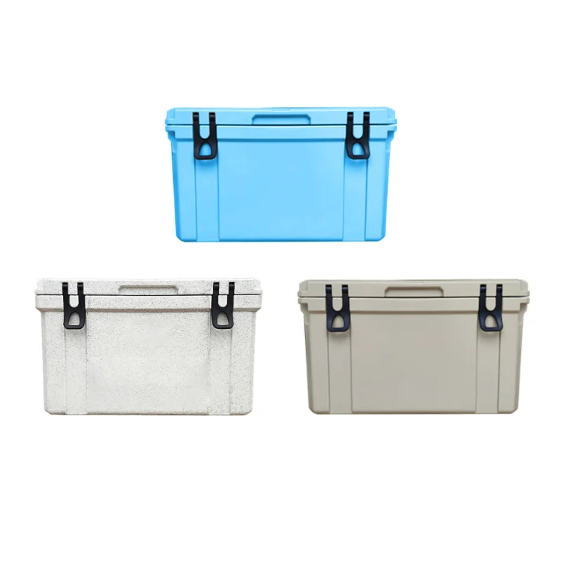 CB1002-Customized Wholesale Portable Outdoor Fishing Roto Molded Insulated Champagne Wine and Beverage 50L Large ice Cooler Freezer