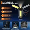6000mAh LED Work Light Rechargeable Cordless Work Light for Camping (Black)