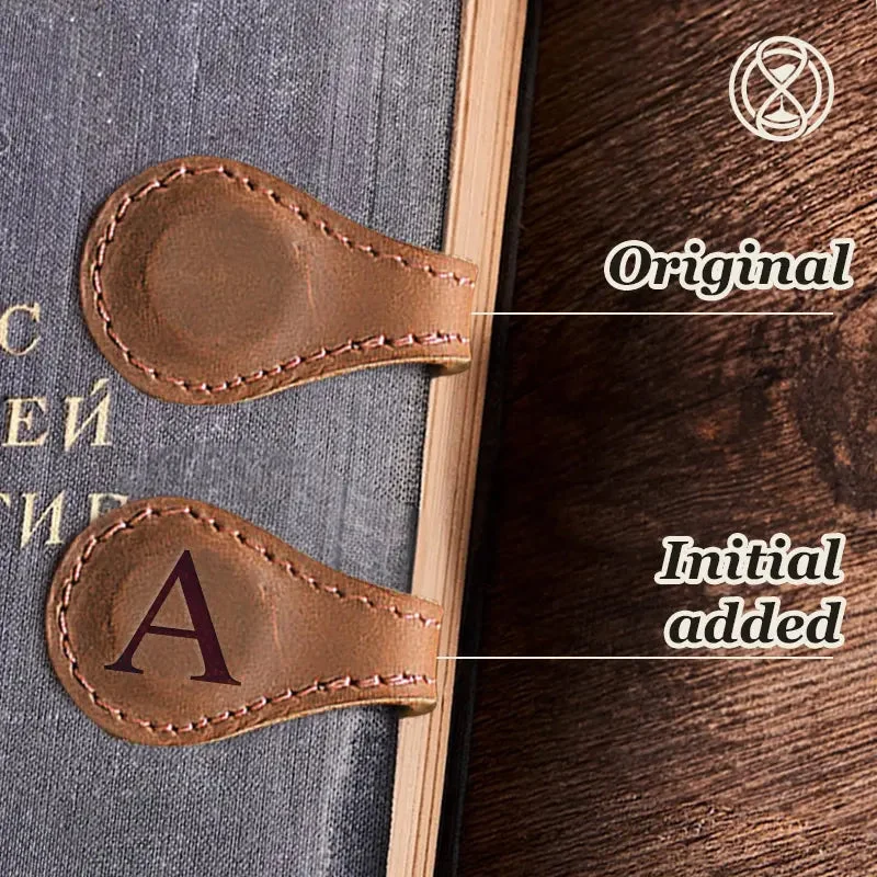 TimelessMark - Personalized Magnetic Leather Bookmark - LAST DAY SALE OFF 70%