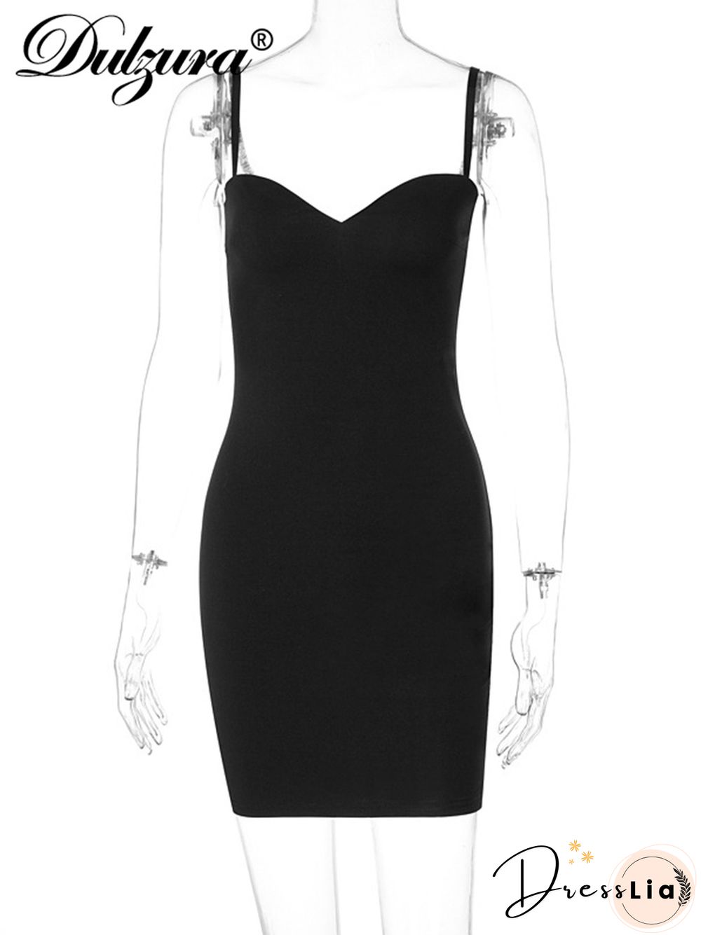Dulzura Solid Women Strap Mini Dress Bodycon Sexy Streetwear Party Club Elegant Summer Clothes Basic Slim Fashion Casual