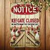 Chicken Notice - Vintage Metal Signs(8*12Inch/12*16Inch) - Chicken