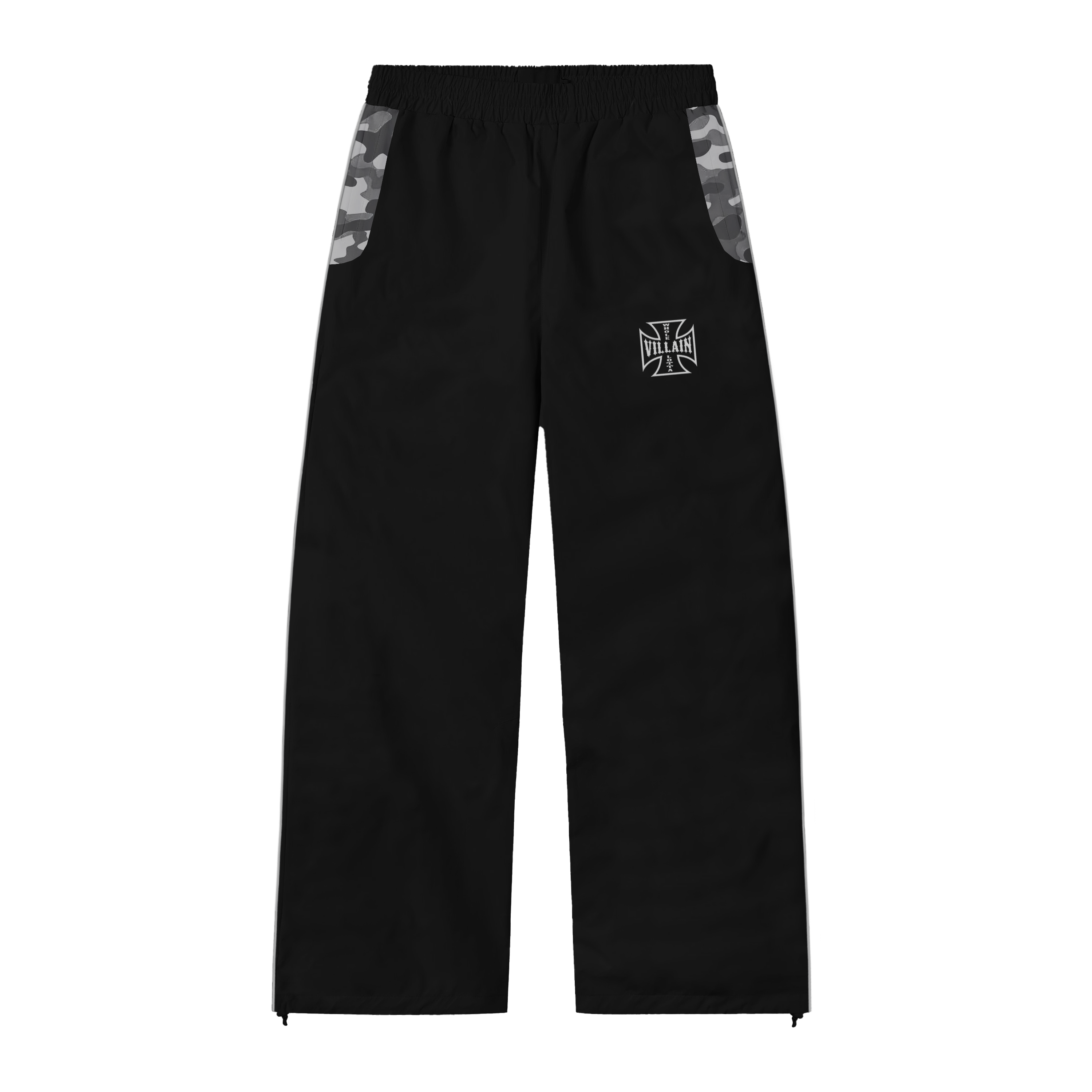 CAMO TRACKPANTS BLACK