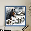 Winter Horse-11CT Stamped Cross Stitch 40*40cm/15.75*15.75in tapestrymarket