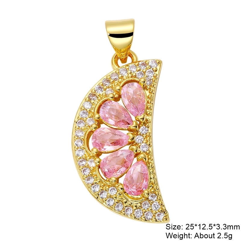 Classic Style Streetwear Cross Devil’s Eye Copper Plating Inlay Zircon 18k Gold Plated Charms