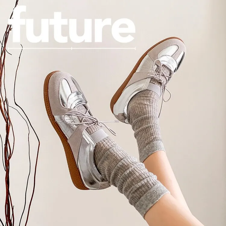 Churchf Churchf Summer Korean Version Of Shallow Casual German Training Shoes Fashion Soft Bottom Pink Hollow Out Ballet Wind Sheet
