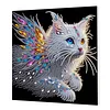 Framed Diamond Painting - Special Shaped - Cat (25x25cm)