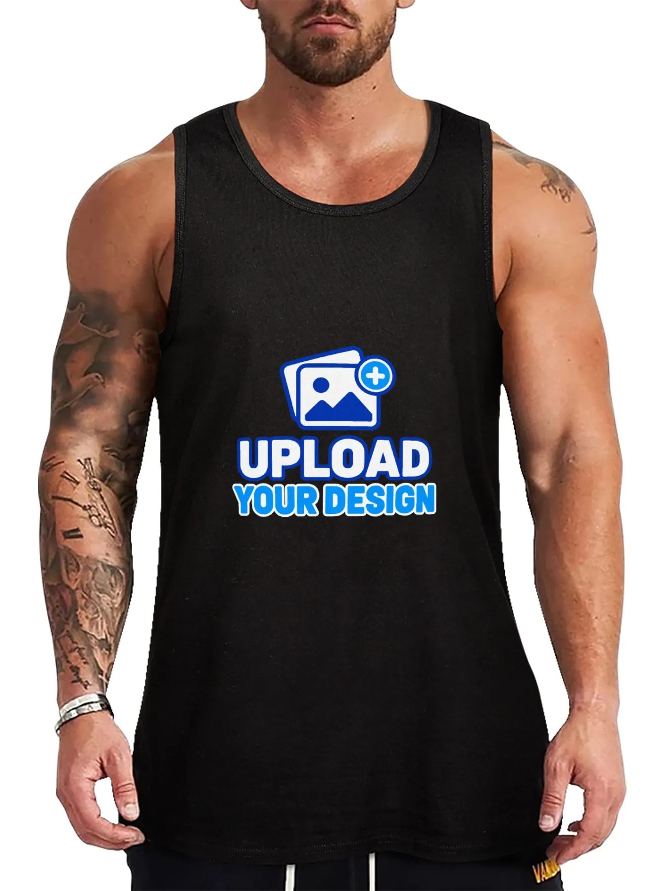 Men's Tank Top customized with your own uploaded design