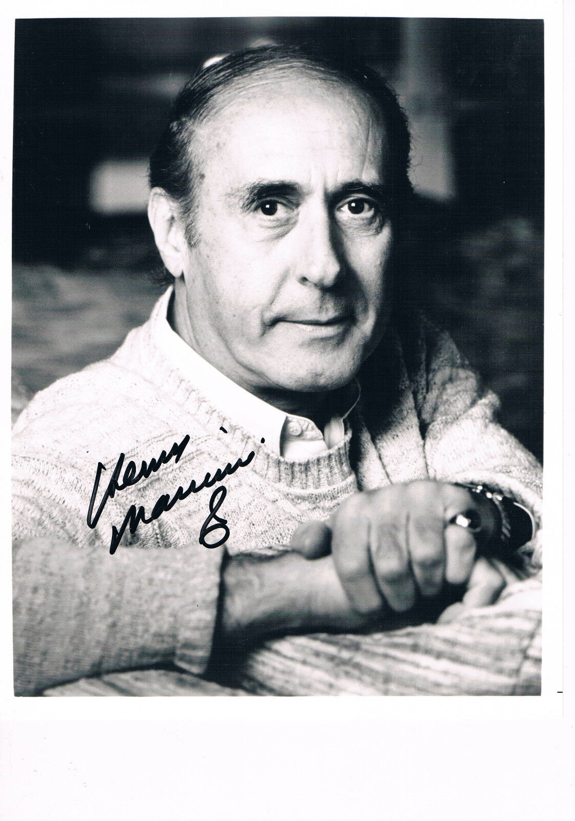 Henry Mancini 1924-94 genuine autograph 8x10 Photo Poster painting signed Film music composer