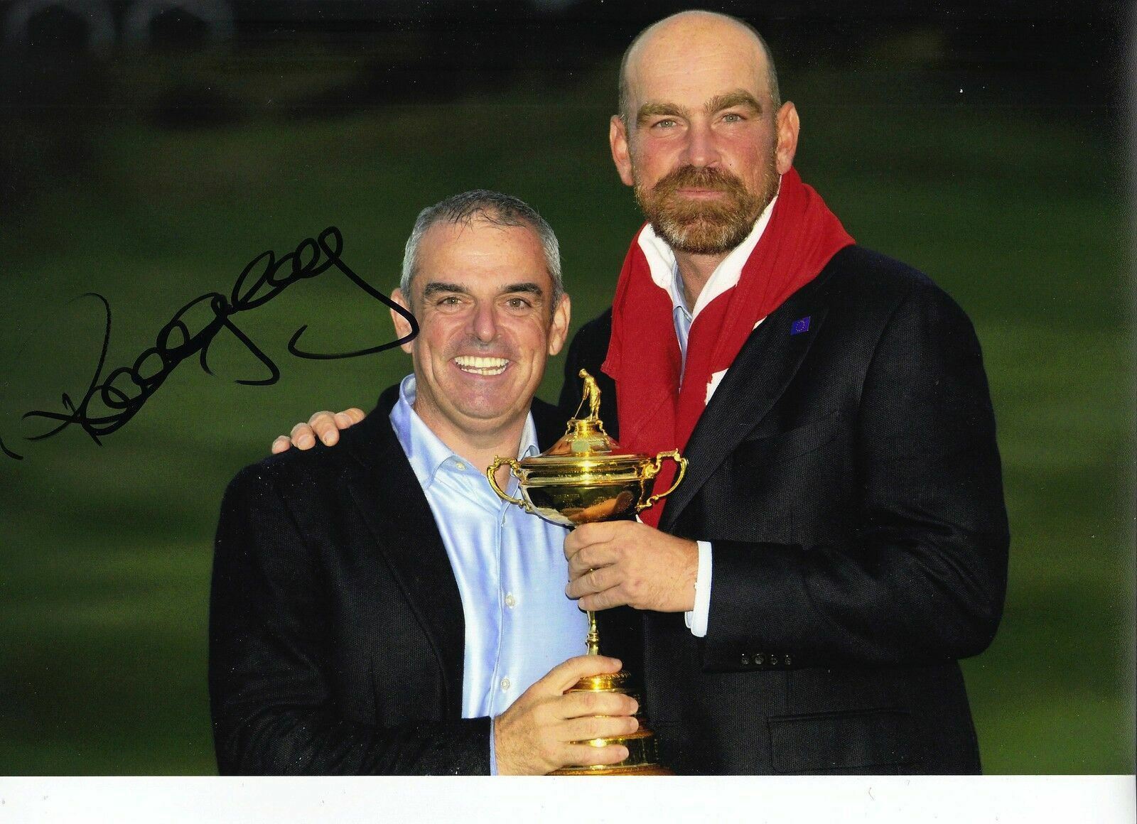 Paul McGinley Original Signed Autograph 12X8 Photo Poster painting 2014 RYDER CUP (3126)