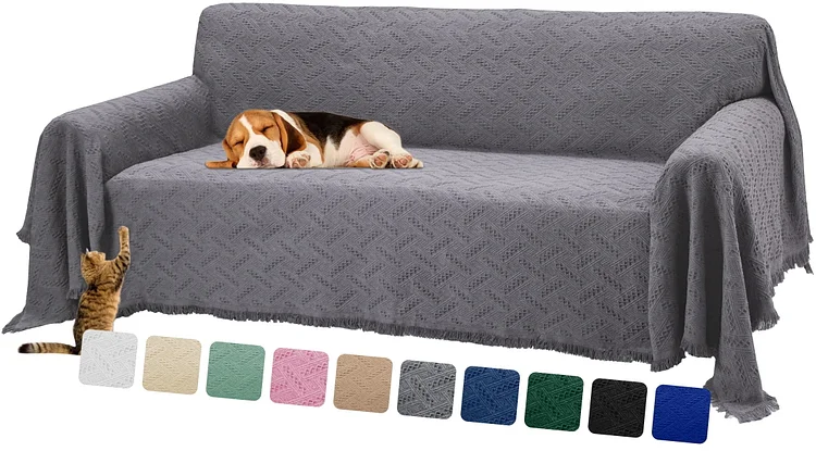 Sanmadrola Sofa Cover, Couch Covers for 1 Cushion Couch Sofa, Sectional Couch Covers for L Shaped Couch Cover, Living Room Sofa Throws Sofa Slipcovers for Pets, Kids