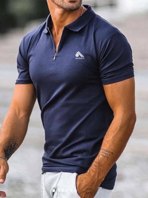 Men's Casual Short Sleeve Lapel POLO Shirt