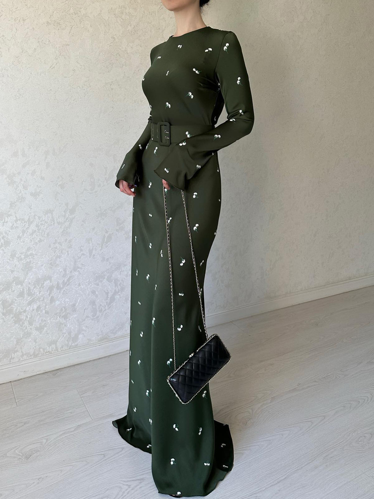 Plus Size Open Shoulder Floral Dress Square Collar Half Sleeves A-Line Dress Women Summer Sexy Holiday Bodycon Dress