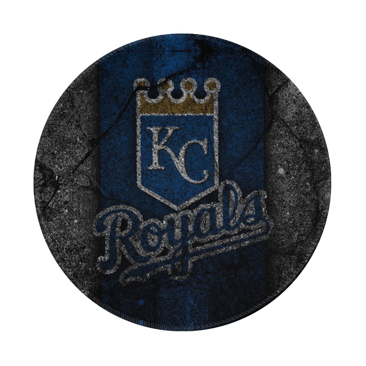 Kansas City Royals Logo Stone Art Gaming Round Mousepad for Computer Laptop