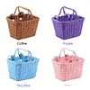 Bike Front Basket with Handles Cute Square Bicycle Basket for Kids Adult Bikes