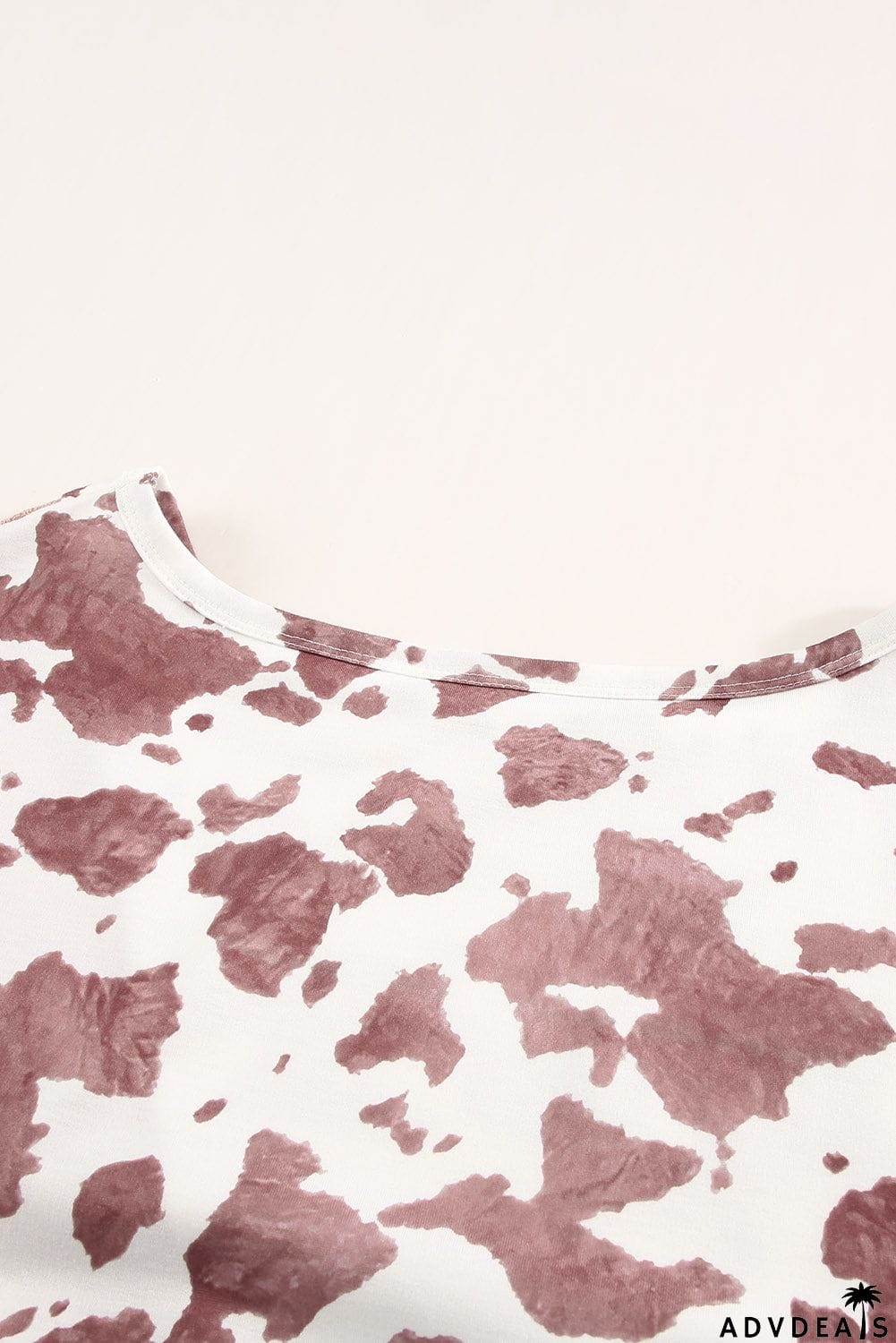 Brown Cow Contrast Asymmetrical Long Sleeve Top