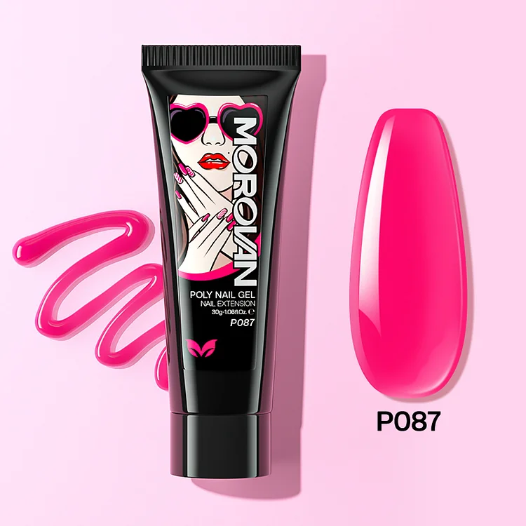 Neon Pink Poly Nail Gel 30ml