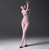 Bodystocking Long Sleeve Full Body Bodysuit Includes Five Finger Glove Body Stockings Velvet 120D Jumpsuit