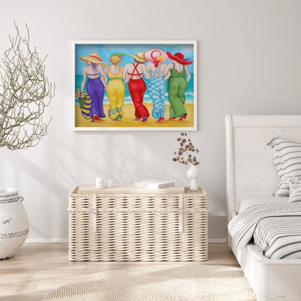 Women on Beach - Paint By Number(50*40cm)