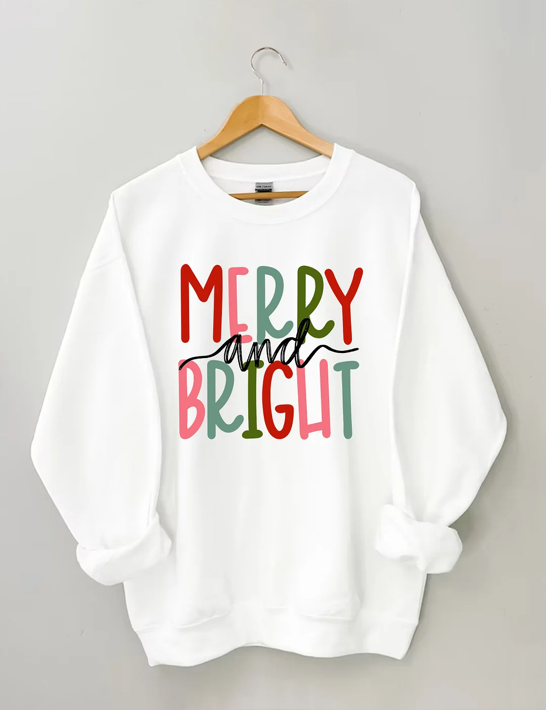 Merry and Bright Christmas Sweatshirt