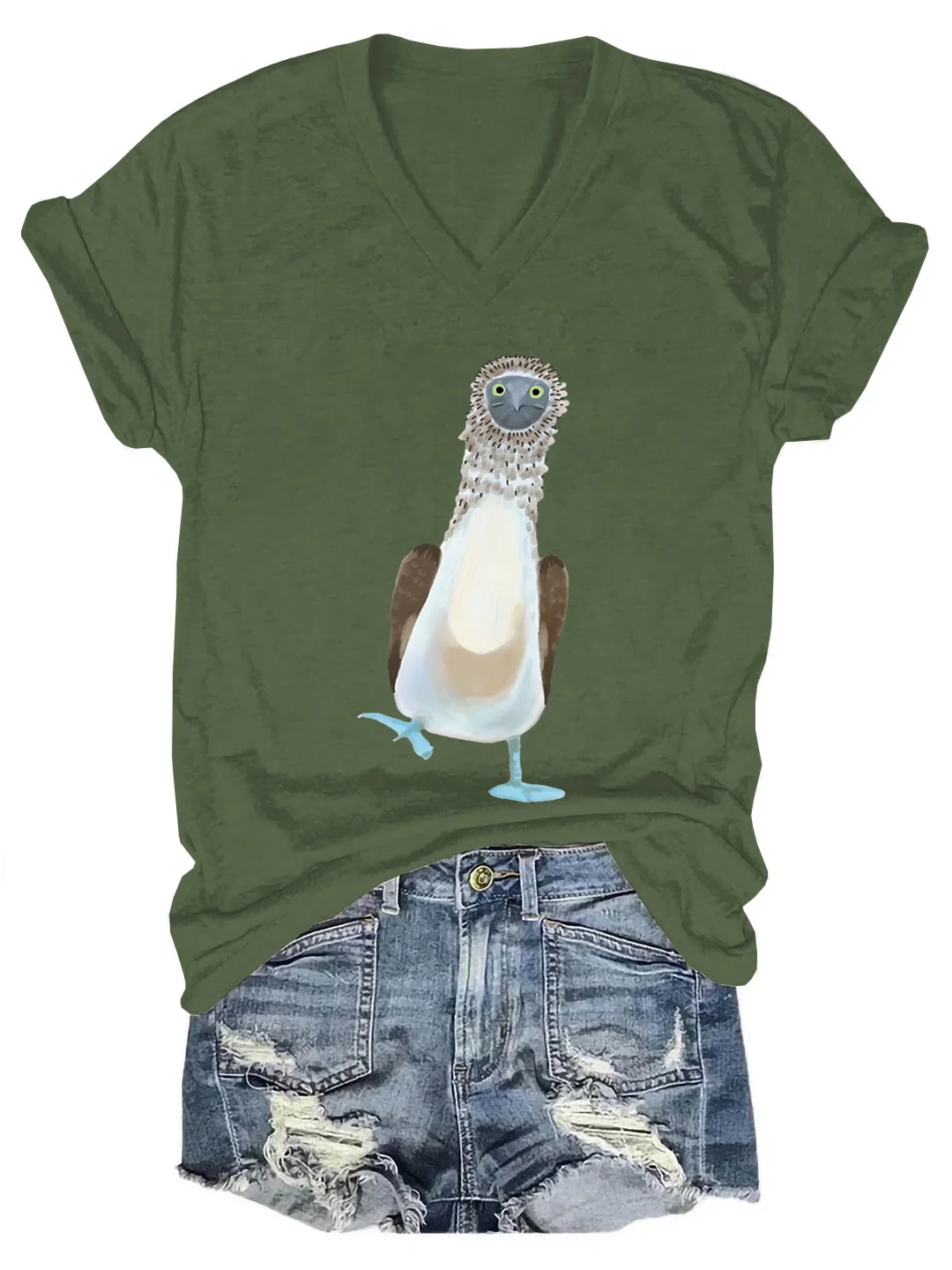 Nice Boobies - Blue Footed Booby - T-Shirt