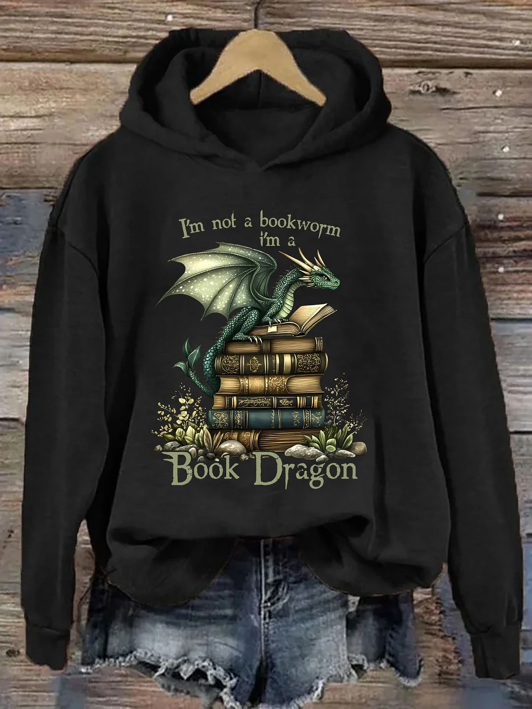 I'm Not A Bookworm I'm A Book Dragon Hoodie