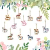 12-teilige Karussell-DIY-Doppelseiter-Diamant-Kunst-Schl&uuml;sselanh&auml;nger f&uuml;r Erwachsene als Geburtstagsgeschenke