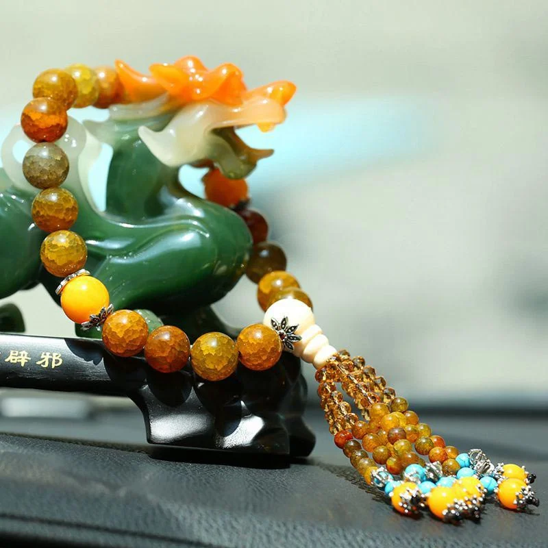 Dragon Vein Agate Balance Bracelet Car Decoration