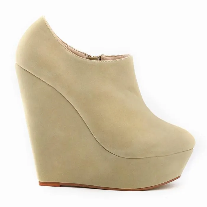 VCSHOES Cool Suede Pure Color Club Ankle Boots