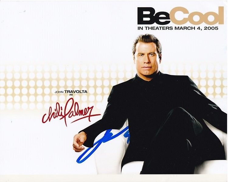 JOHN TRAVOLTA signed autographed BE COOL CHILI PALMER Photo Poster painting