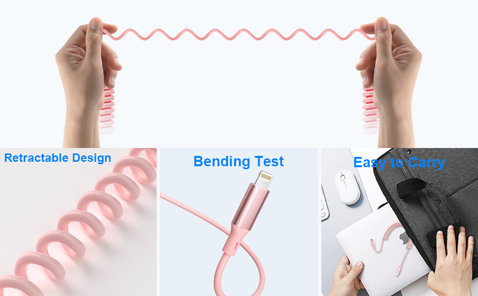 retractable iphone cable