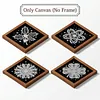 12Pcs DIY Mini Pearl Painting Flower for Home Decor(15x15cm)