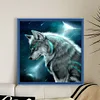 Wolf - 9CT Partial Beaded Cross Stitch Kit(39x39cm)