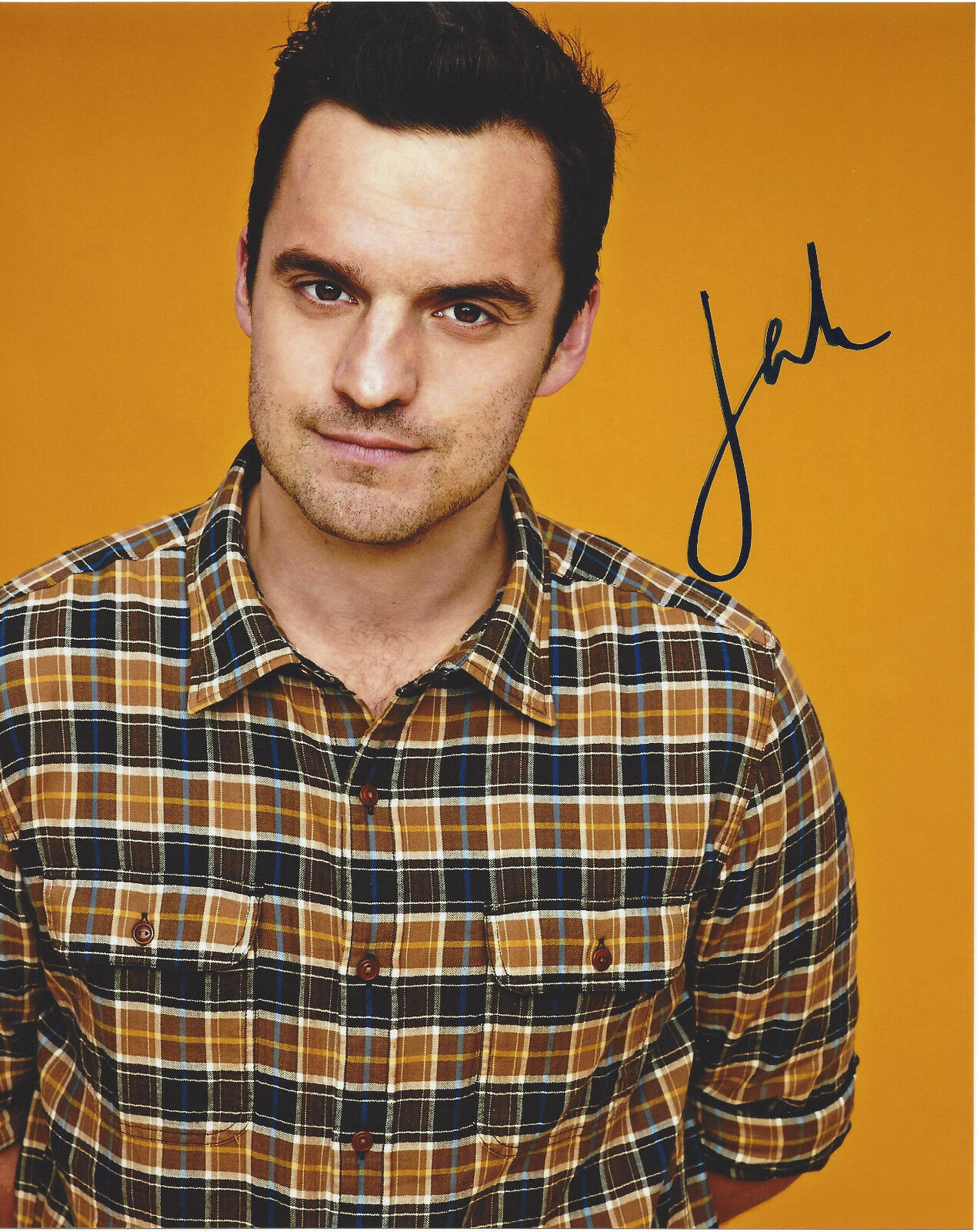 JAKE JOHNSON SIGNED AUTHENTIC 'NEW GIRL' 8X10 Photo Poster painting w/COA JURASSIC WORLD ACTOR