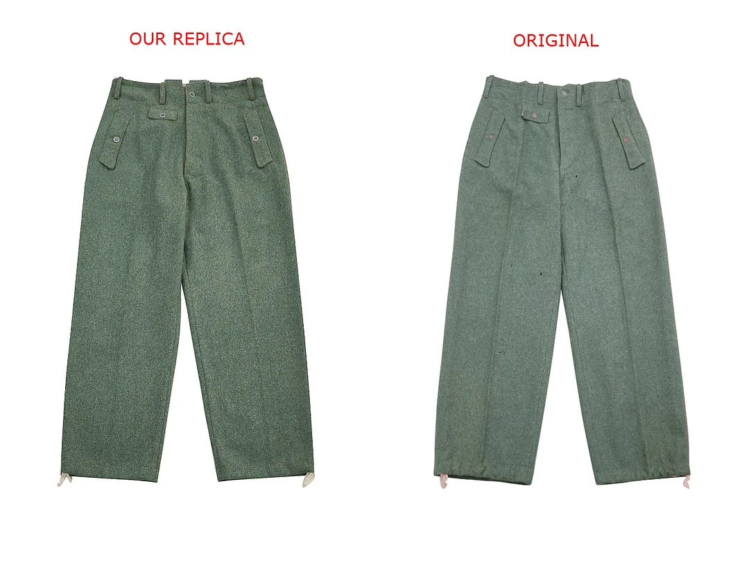   Elite German M1944 Field Grey Wool Trousers German-Uniform
