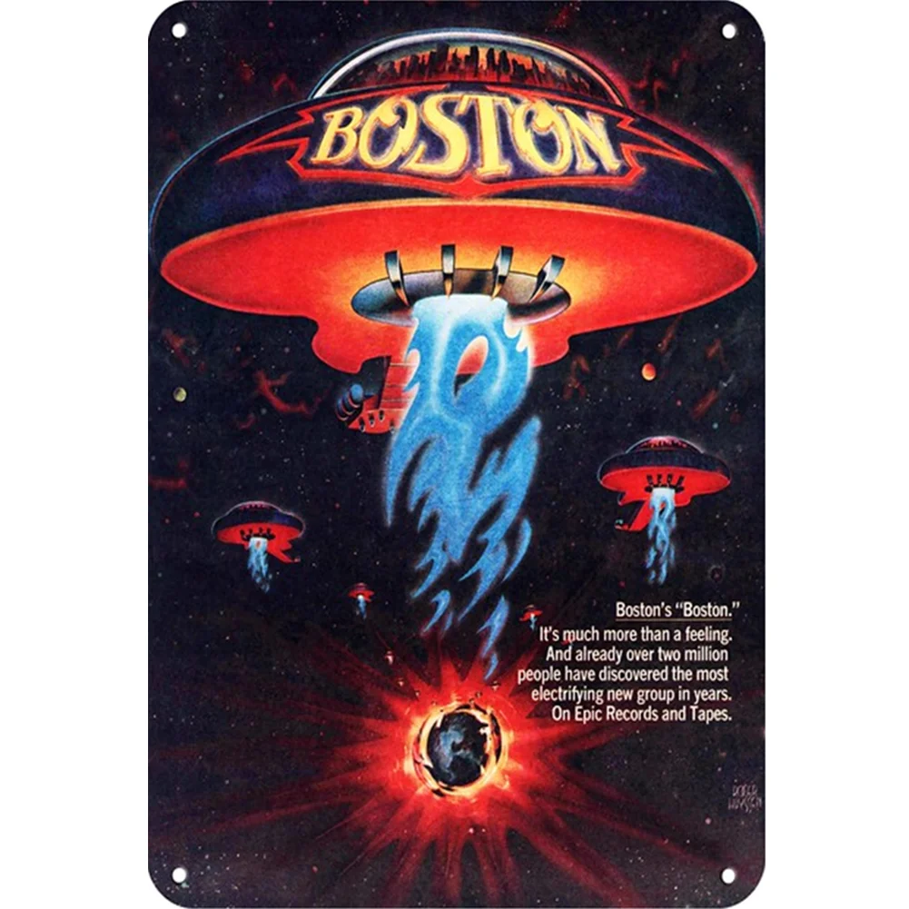 20*30cm/30*40cm - Boston - Vintage Metal Tin Signs