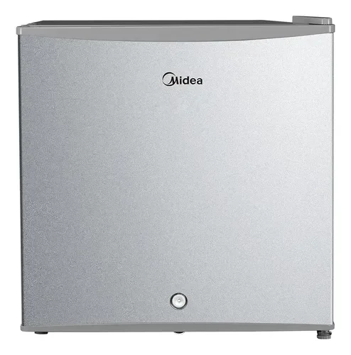 Refrigerador Frigobar Midea MDRD86FGM50 Always Cool Una Puerta 2ft&sup3; Plateado Mini Electrico Chiquito Llave De Seguridad