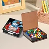 Diamond Painting Snowman Leather Notecard Box Gem Art Sticky Note Holder