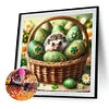 Diamond Painting -DIY Full Round Drill Easter Egg Animals(40*40CM）