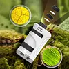Pocket Microscope Built-in LED Light 60X-180X LED Pocket Microscope with 60x-180x Magnification for Children Students Adults Laboratory School