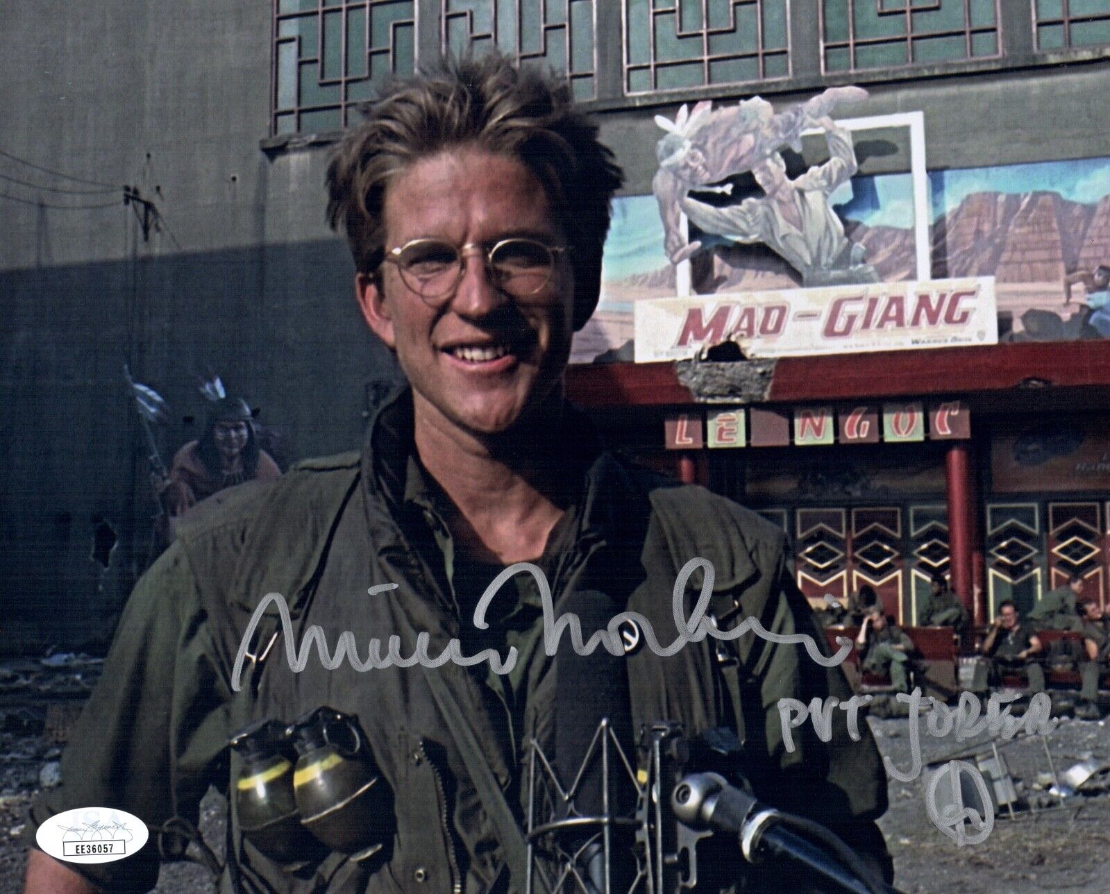 MATTHEW MODINE Signed FMJ Joker FULL METAL JACKET 8x10 Photo Poster painting Autograph JSA COA