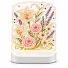 DIY Diamond Art LED Night Light &ndash; Light-Up Table Decor, Double-Sided Printed DIY Crystal Pearl Painting Decoration for Holiday & Gifts(Bloom Flower)