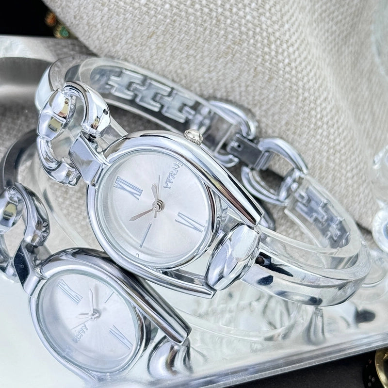 Casual Minimalist Geometric Jewelry Buckle Quartz Women’s Watches